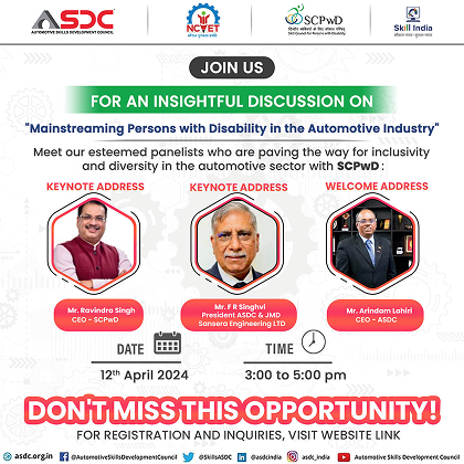 Panel Discussion on Mainstreaming Persons with Disability in Automotive Industry