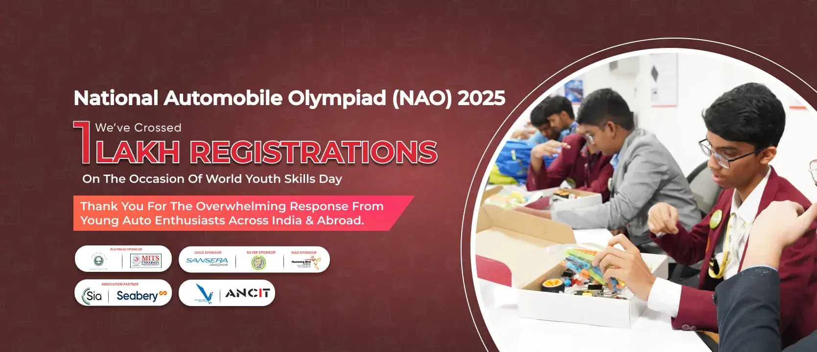 1 Lakh Registrations