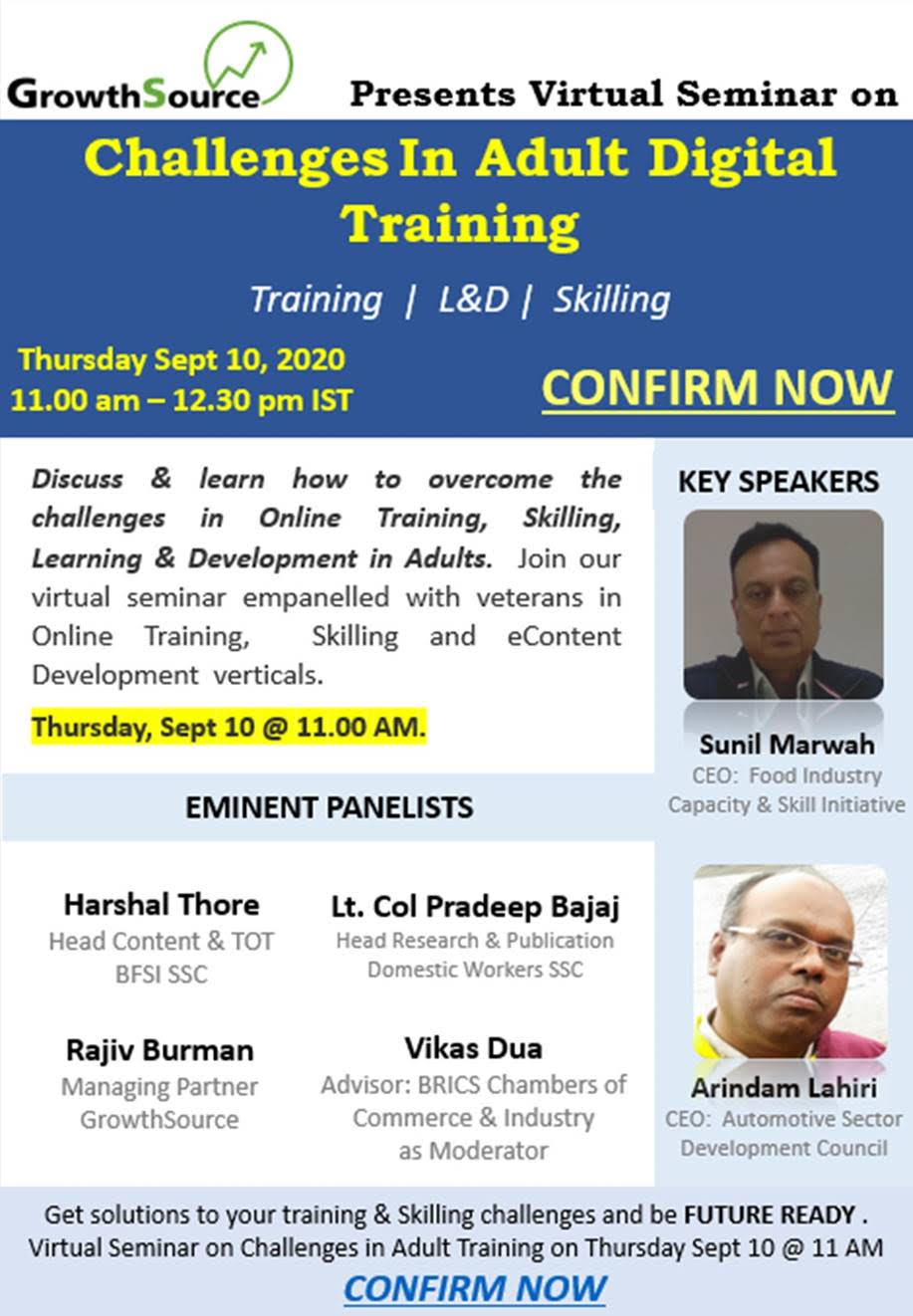 Exclusive SSC Webinar: Join to discuss and learn from experts on Adult Digital Learning