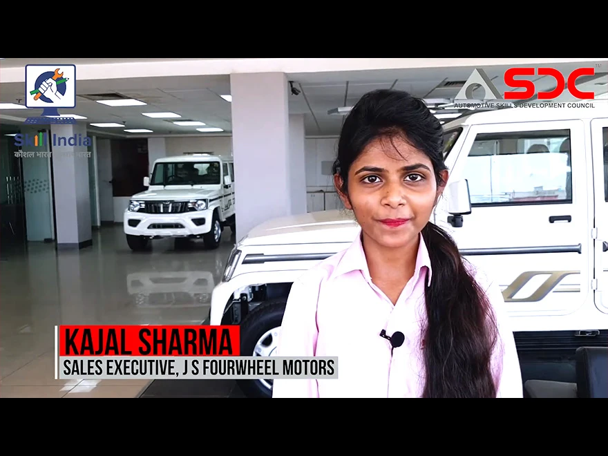 Kajal Sharma, JS Fourwheel Motors shares her thoughts on SED course offered by ASDC