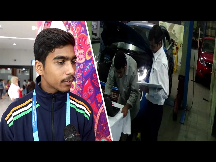 Tushar, winner of Medallion of Excellence at the World Skills Kazan 2019