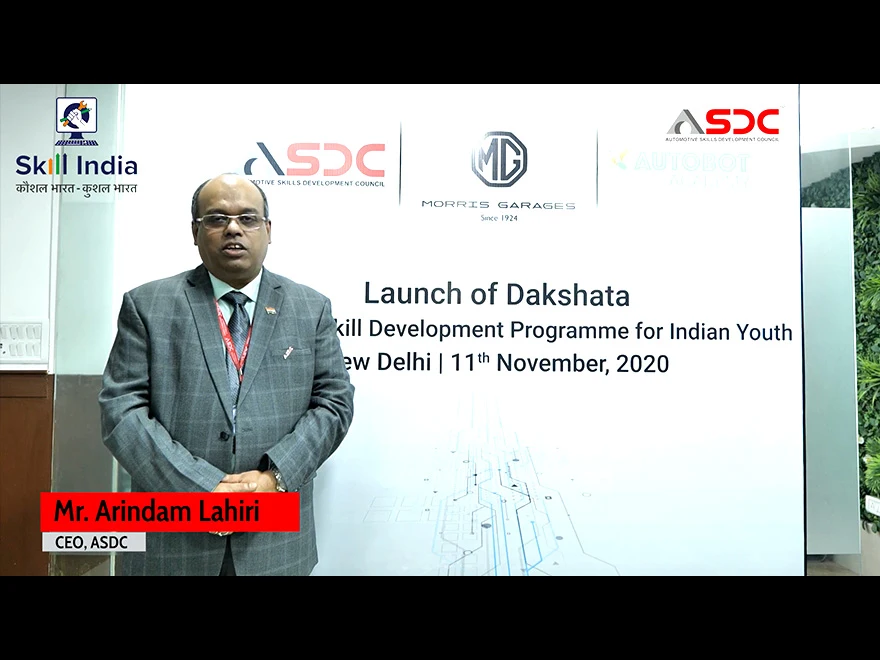 Arindam Lahiri, CEO, ASDC on partnership with MG Motor India & Autobot Academy