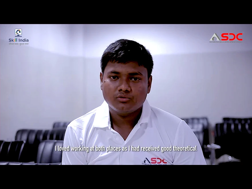 Rajesh Pal - Technician - Mukesh Hyundai talking about the Certification course by ASDC at Frostees