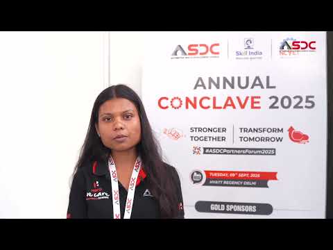 Project Saksham Candidate Pinky Kumari at ASDC Annual Conclave 2025