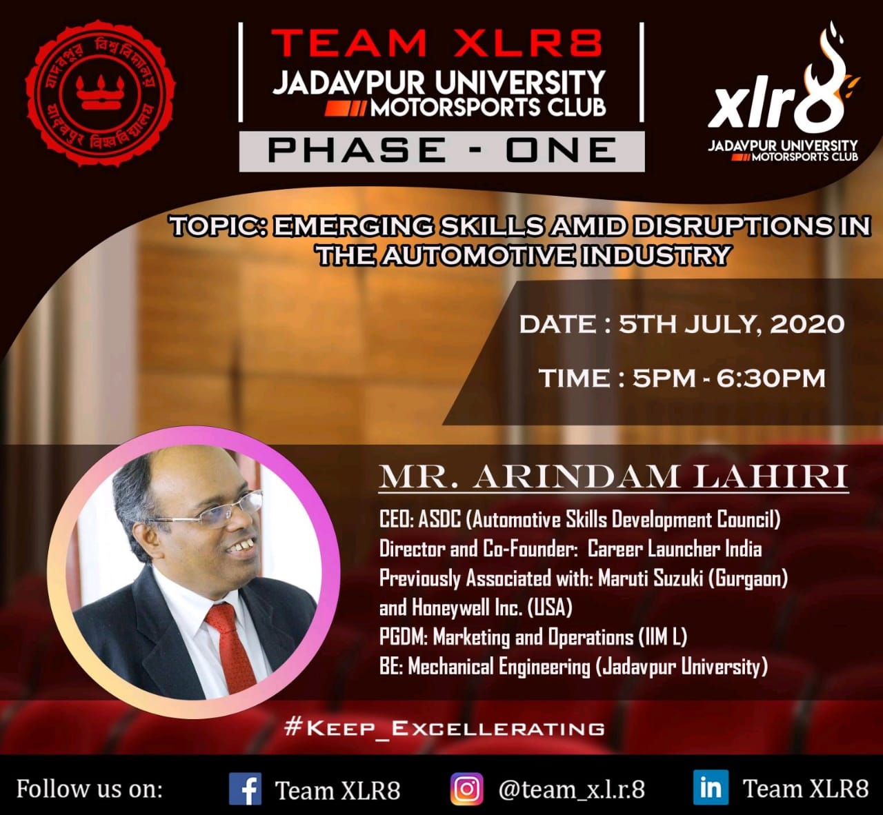 5th July webinar: Emerging Skills Amid Disruptions in the Automobile Industry