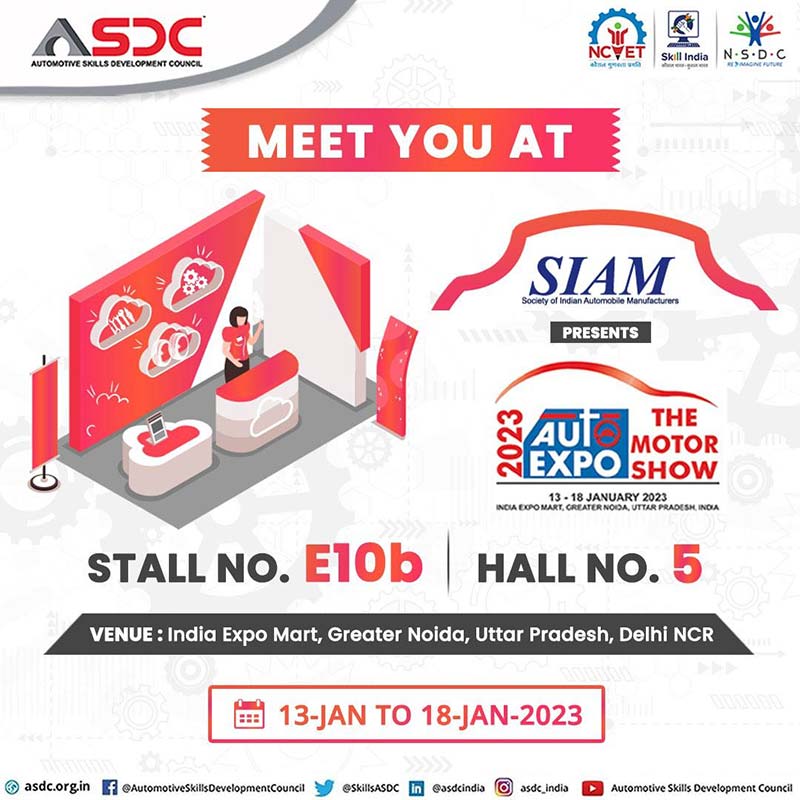 We would be pleased to receive you at the Auto Expo Components Show scheduled from 13-18 January 2023 at the India Expo Mart, Greater Noida , Utter Pradesh,  Delhi NCR