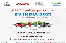 ASDC invites you all to EV India 2021 An Electric Motor Vehicle show