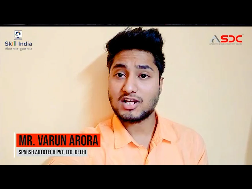 Mr. Varun Arora, sharing his views on the Sales Executive Dealership (SED) online course by ASDC.
