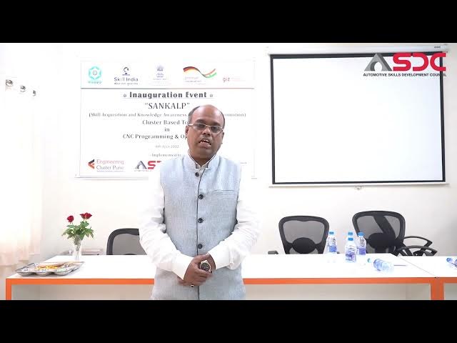ASDC CEO Arindam Lahiri speaking on Sankalp ToT -Pune Project