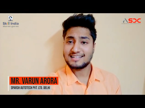 Mr. Varun Arora, sharing his views on the Sales Executive Dealership (SED) online course by ASDC.